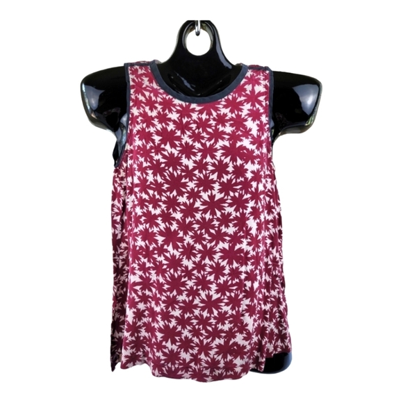 Madewell‎ Floral Print Red Silk Canal Tank XS - Picture 4 of 12